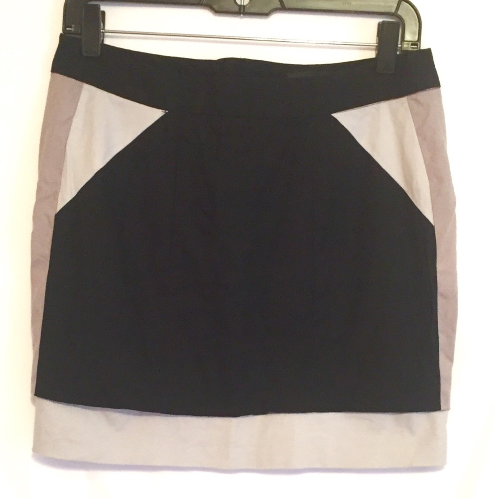 JONATHAN SAUNDERS Black & Cream Mini Skirt,